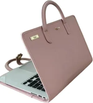 PU Laptop Sleeve Pink With Handle Protective Case Laptop Protective Case