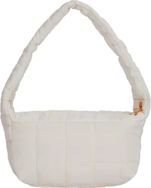 Puffer Handbag for Women-Candy Colored Small Quilted Down Padded Satchel Bag for Shopping,Travel