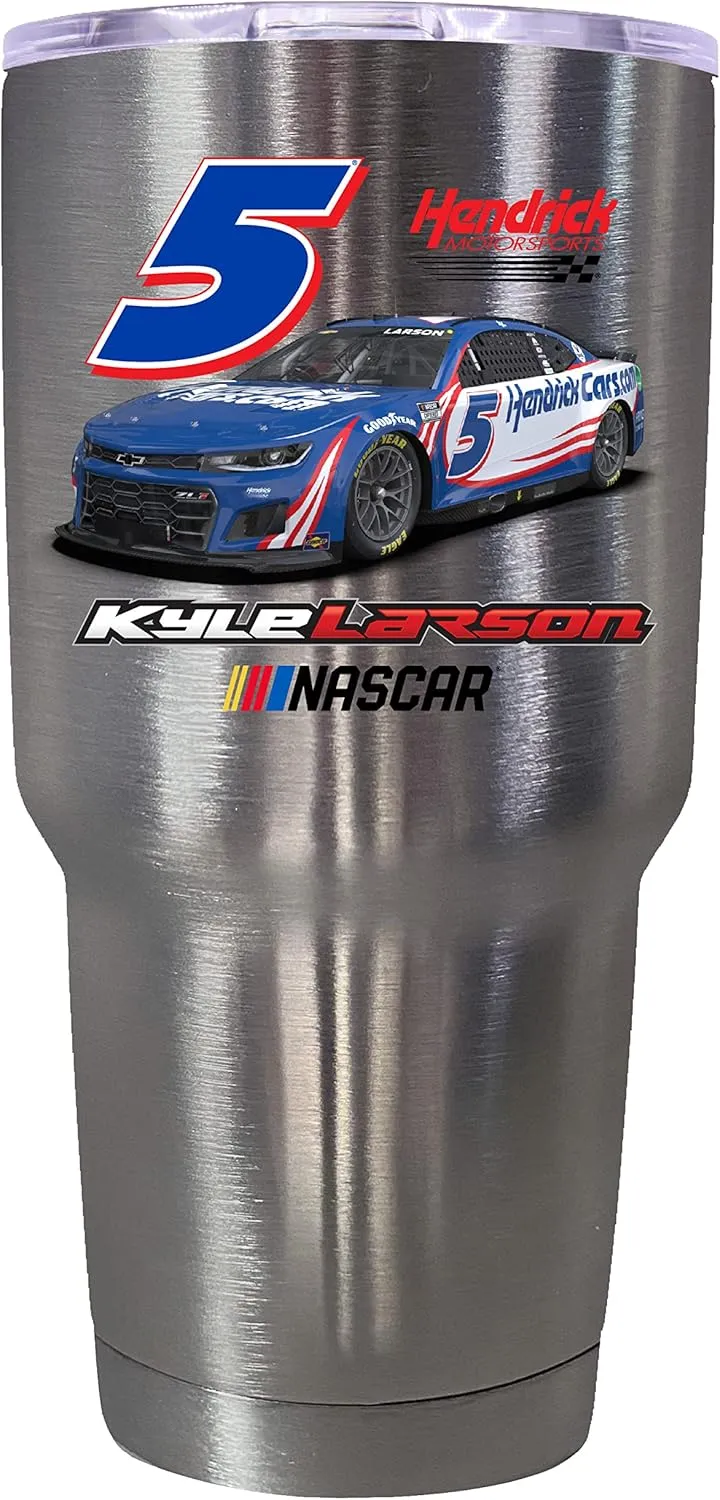 R and R Imports Nascar # 5 Kyle Larson 24 oz Stainless Steel Tumbler Car Design Stainless Steel