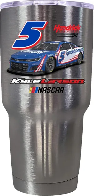 R and R Imports Nascar # 5 Kyle Larson 24 oz Stainless Steel Tumbler Car Design Stainless Steel
