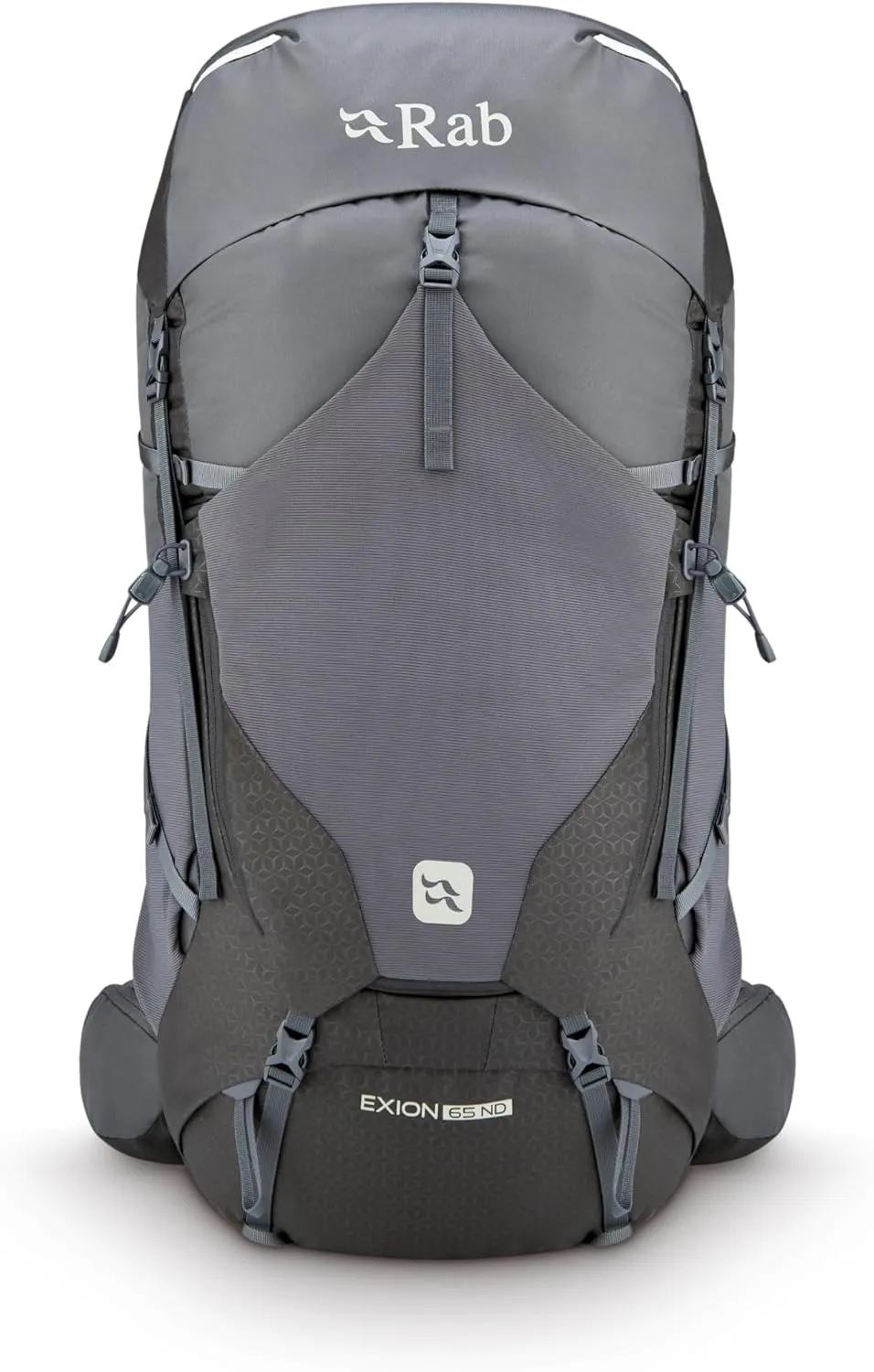 Rab Women's Exion ND Backpack Comfortable Pack for Hiking, Trekking, & Backpacking - Anthracite/Graphene - 65-Liter (Back Length - Small/Medium)