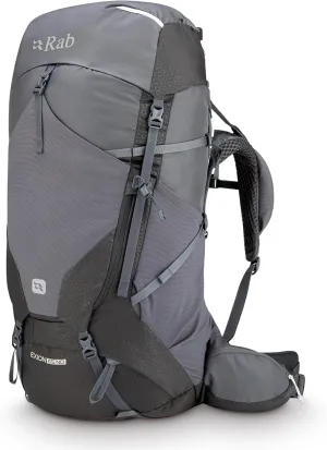 Rab Women's Exion ND Backpack Comfortable Pack for Hiking, Trekking, & Backpacking - Anthracite/Graphene - 65-Liter (Back Length - Small/Medium)