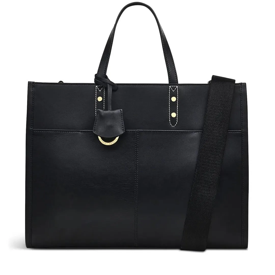 Radley To The Moon Medium Ziptop Grab Bag - Black