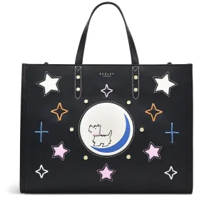 Radley To The Moon Medium Ziptop Grab Bag - Black