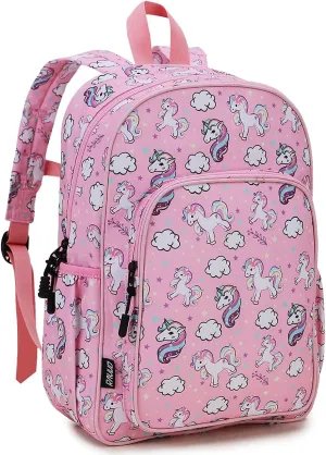 RAVUO Kids Backpack for Girls Boys, Cute Toddler School Bag Bookbag W Chest Strap