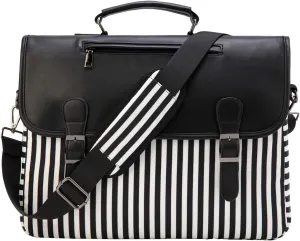 RAVUO Laptop Bag for Women, Water Resistant 15.6 inch Lightweight Shoulder Case Business Briefcase with Shockproof Laptop Sleeve and Shoulder Strap
