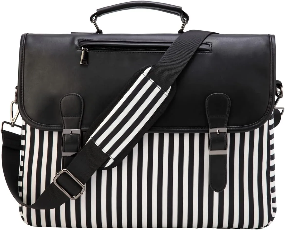 RAVUO Laptop Bag for Women, Water Resistant 15.6 inch Lightweight Shoulder Case Business Briefcase with Shockproof Laptop Sleeve and Shoulder Strap