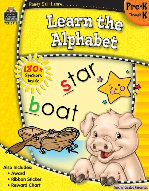 Ready-Set-Learn Learn The Alphabet (Prek - K)