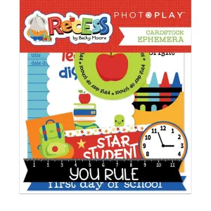 Recess Collection 5 x 5 Die Cut Scrapbook Embellishments by Photo Play Paper