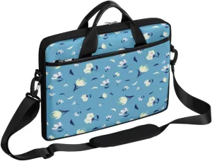 Red Parrot Bird Painted Laptop Shoulder Messenger Bag Waterproof Laptop Briefcase with Handle and Padded Strap Case Sleeve