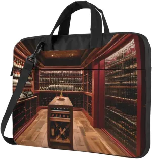 Red Wine Cellar Laptop Bag - Shockproof & Stylish Laptop Handbag For Unique And Safe Laptop Transportation