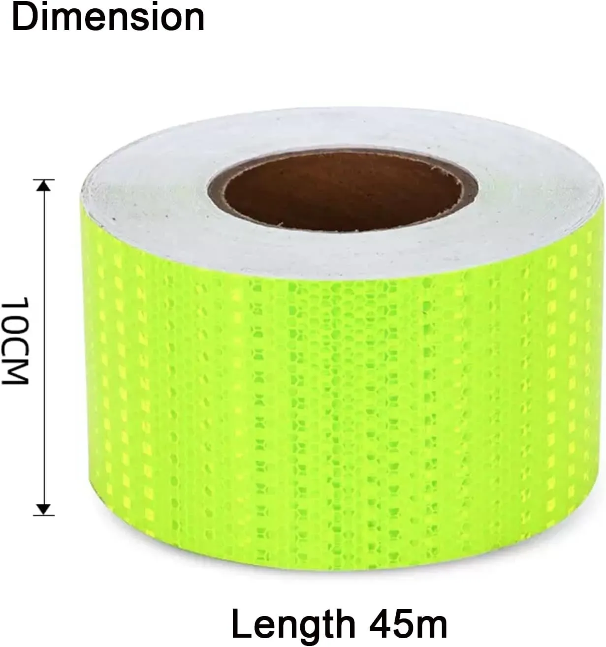 Reflective tape,Reflective Tape, Outdoor Waterproof Reflector Conspicuity Adhesive Tape, Warning Safety Reflective Tape for Vehicles Trailers Boats Signs Trucks Cars Yachting, 10 cm X 45 meters(Bright
