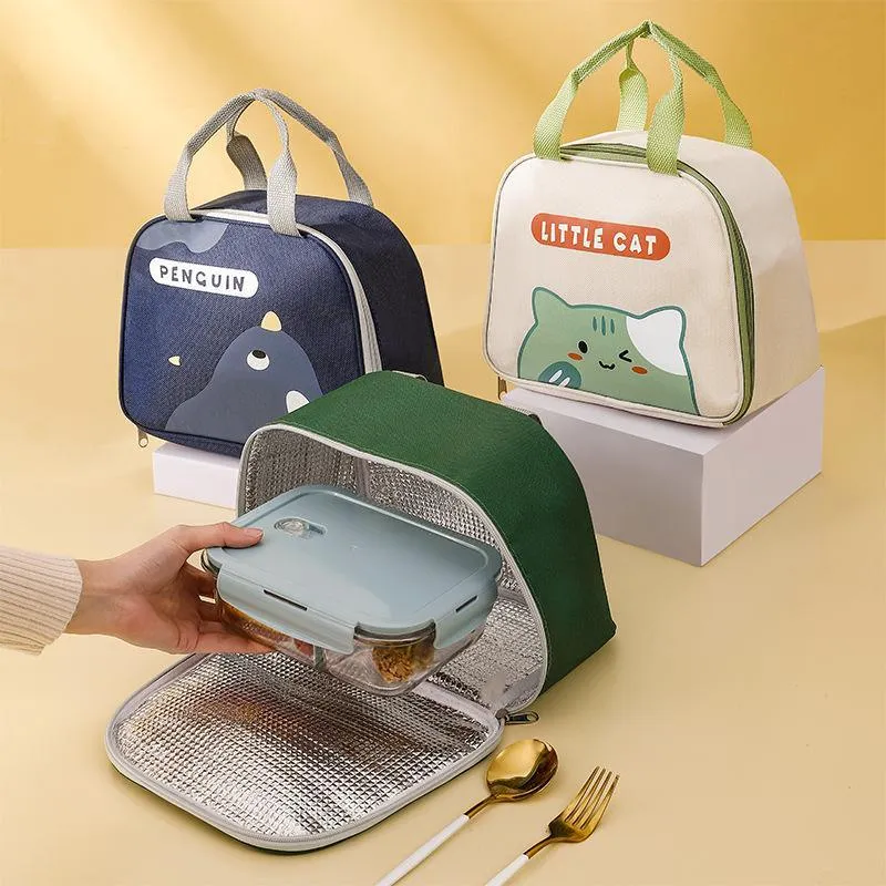 Reusable Cartoon Lunch Bag 4Colors 1PCS