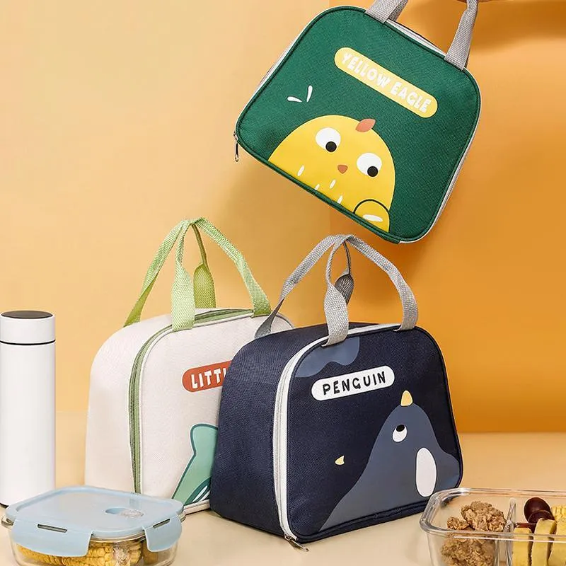 Reusable Cartoon Lunch Bag 4Colors 1PCS