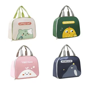 Reusable Cartoon Lunch Bag 4Colors 1PCS
