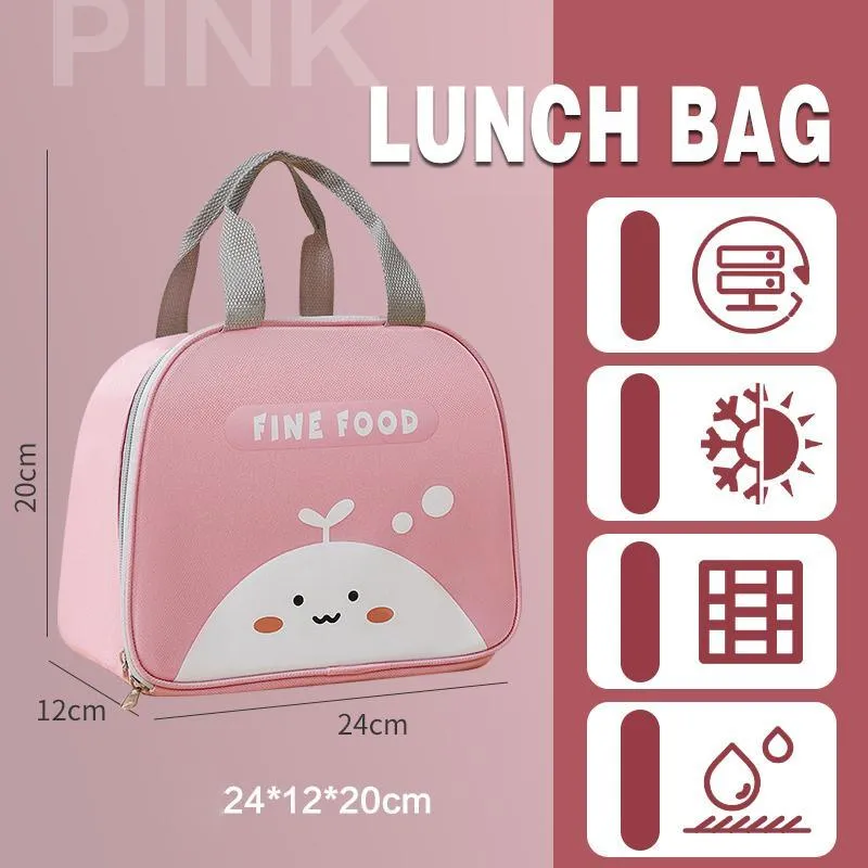 Reusable Cartoon Lunch Bag 4Colors 1PCS
