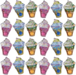 Rhode Island Novelty Ice Cream Water Game - 24 Pieces - Fun Assorted Colors, Perfect for Kids' Summer Outdoor Play