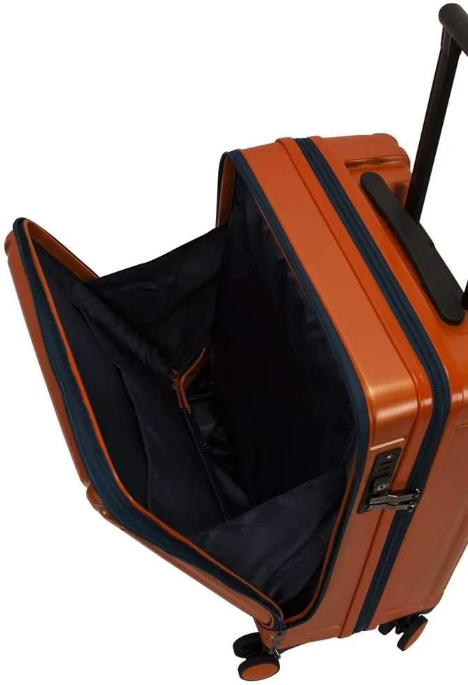 Rockland Tokyo Hardside Laptop Spinner Luggage, Orange, Carry-On 19-Inch