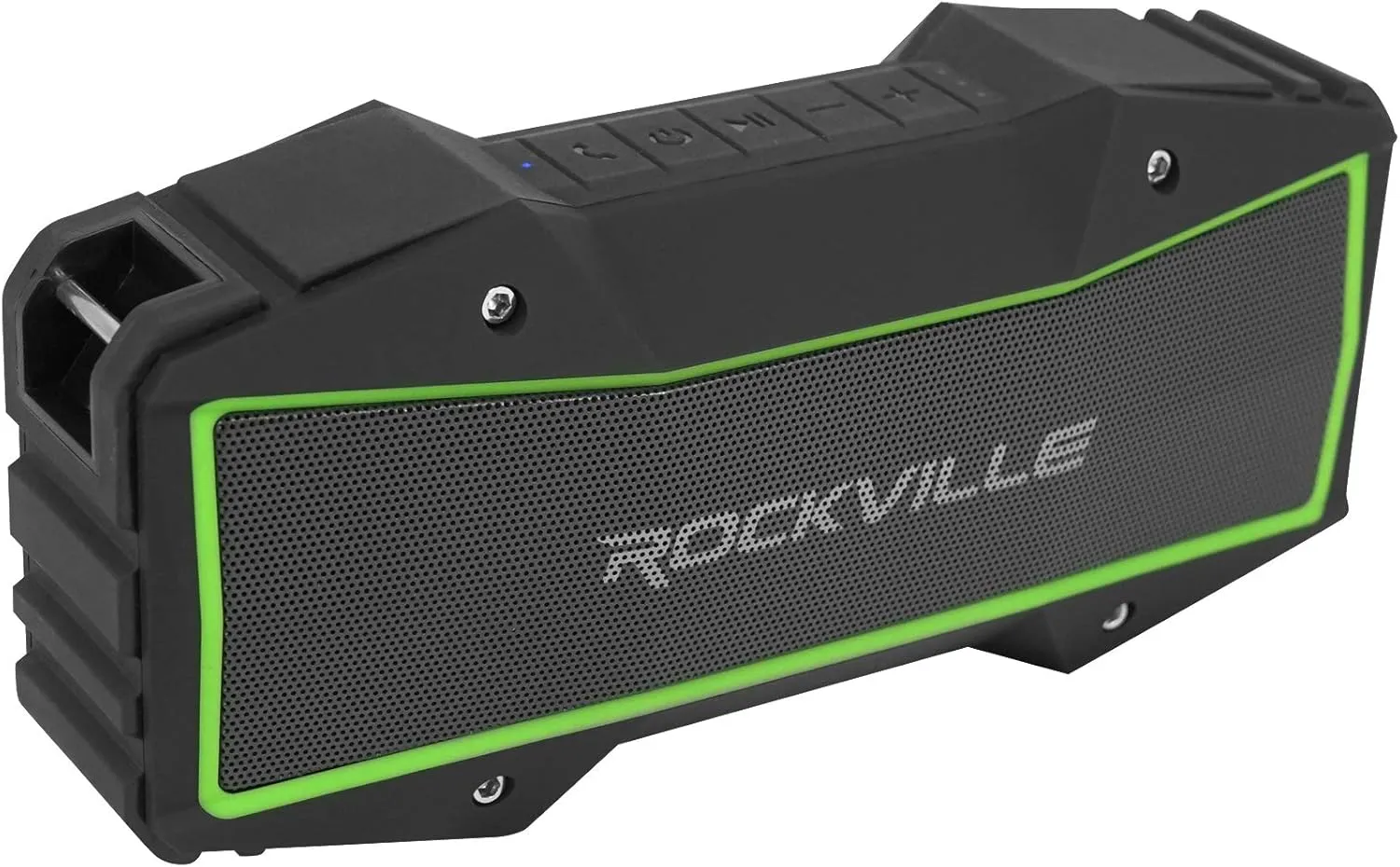 Rockville Rock Everywhere 15W Portable Bluetooth Speaker, IPX6 Waterproof, TWS Linking, Long Battery Life, Perfect for Outdoor Adventures and Home Use