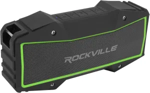 Rockville Rock Everywhere 15W Portable Bluetooth Speaker, IPX6 Waterproof, TWS Linking, Long Battery Life, Perfect for Outdoor Adventures and Home Use