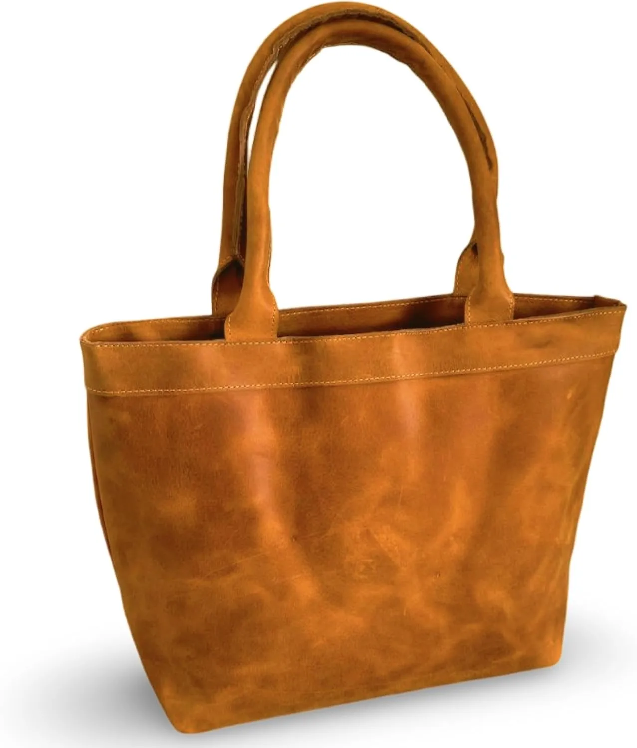 Rosewood Women's Leather Tote Bag – Large, Durable Laptop Shoulder Bag for Everyday Use