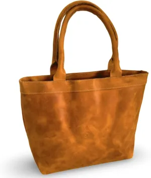 Rosewood Women's Leather Tote Bag – Large, Durable Laptop Shoulder Bag for Everyday Use