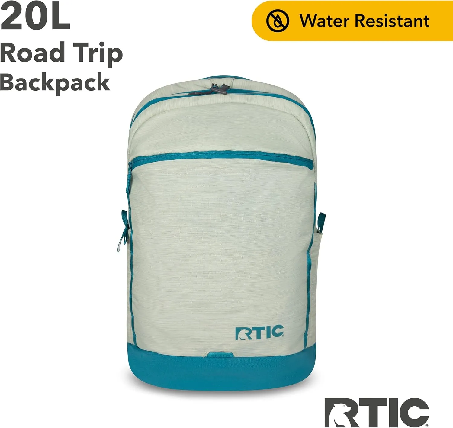 RTIC Road Trip Backpack Bag for Hiking, Travel, Computer, Business, Work, Commuting, Men, Women, Adults, Large, with Laptop Sleeve, Lichen