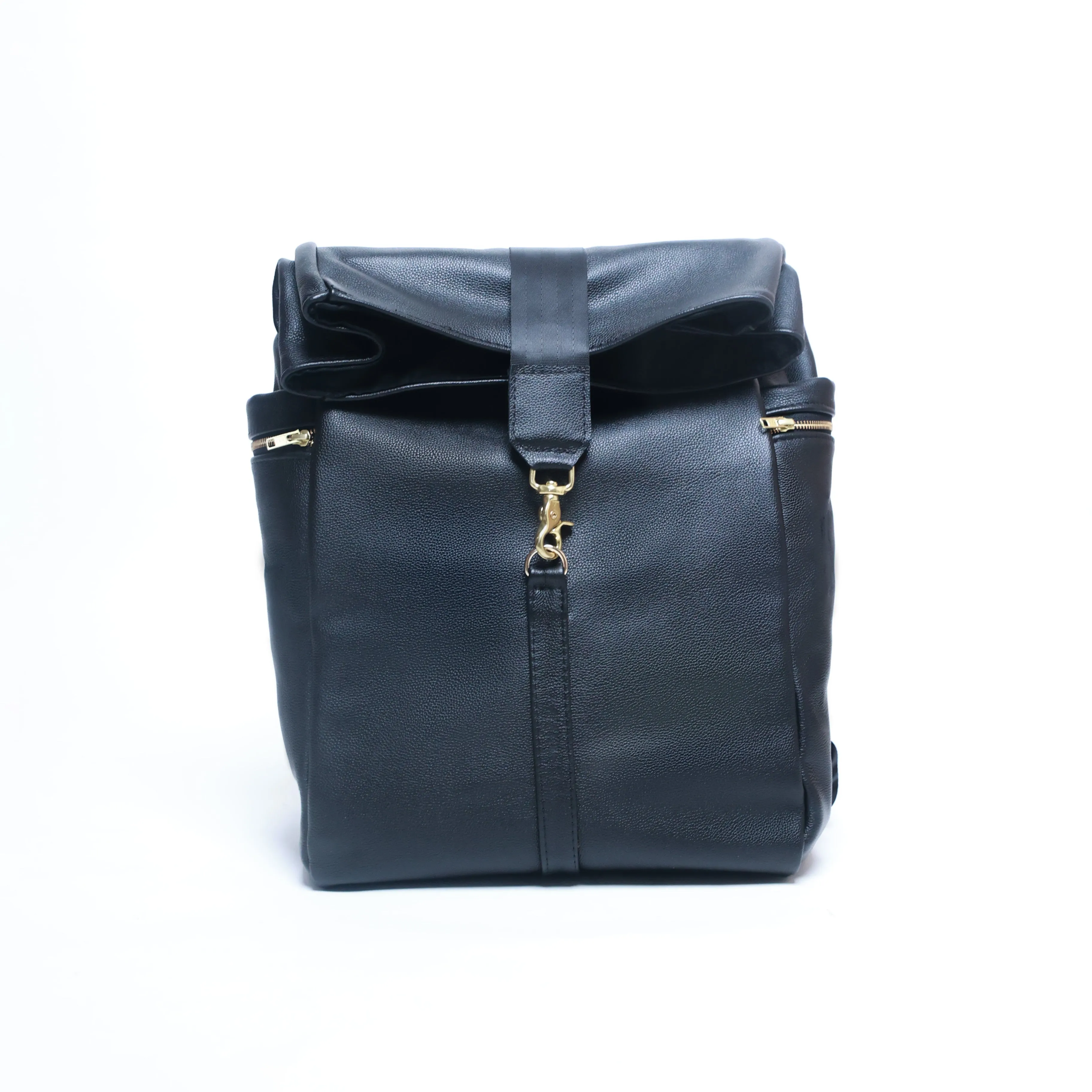 Ruck Croc Backpack - All-Black Leather