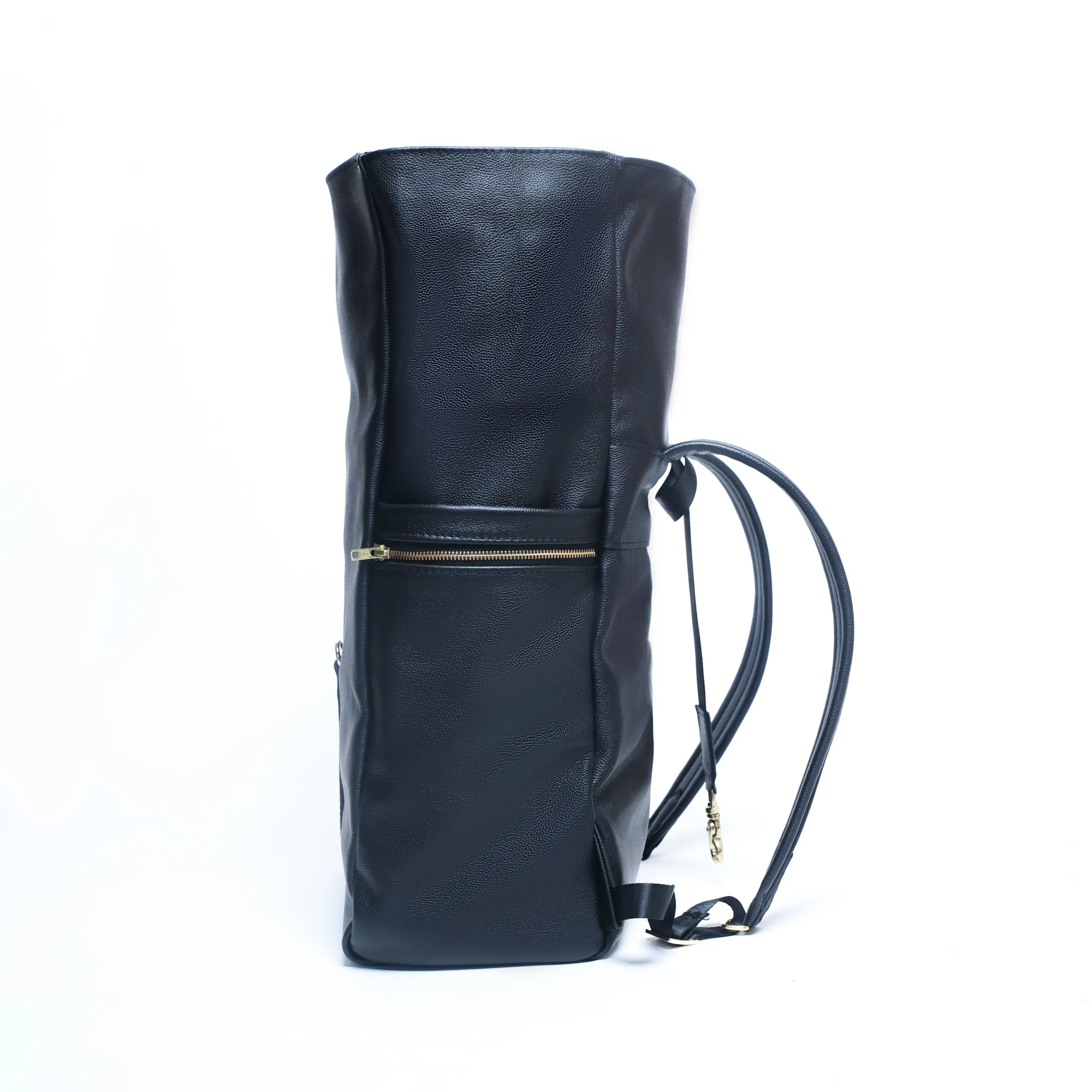 Ruck Croc Backpack - All-Black Leather