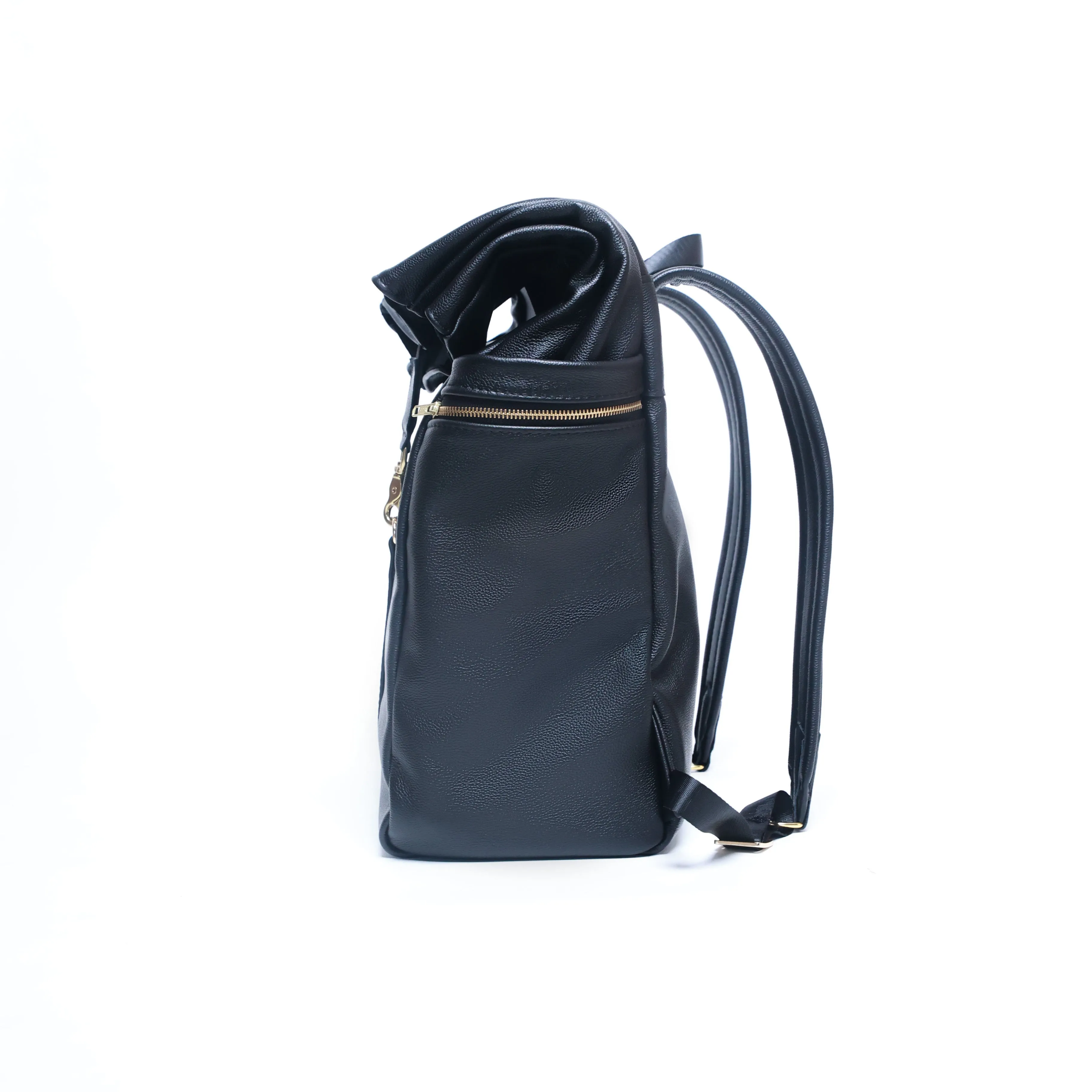 Ruck Croc Backpack - All-Black Leather