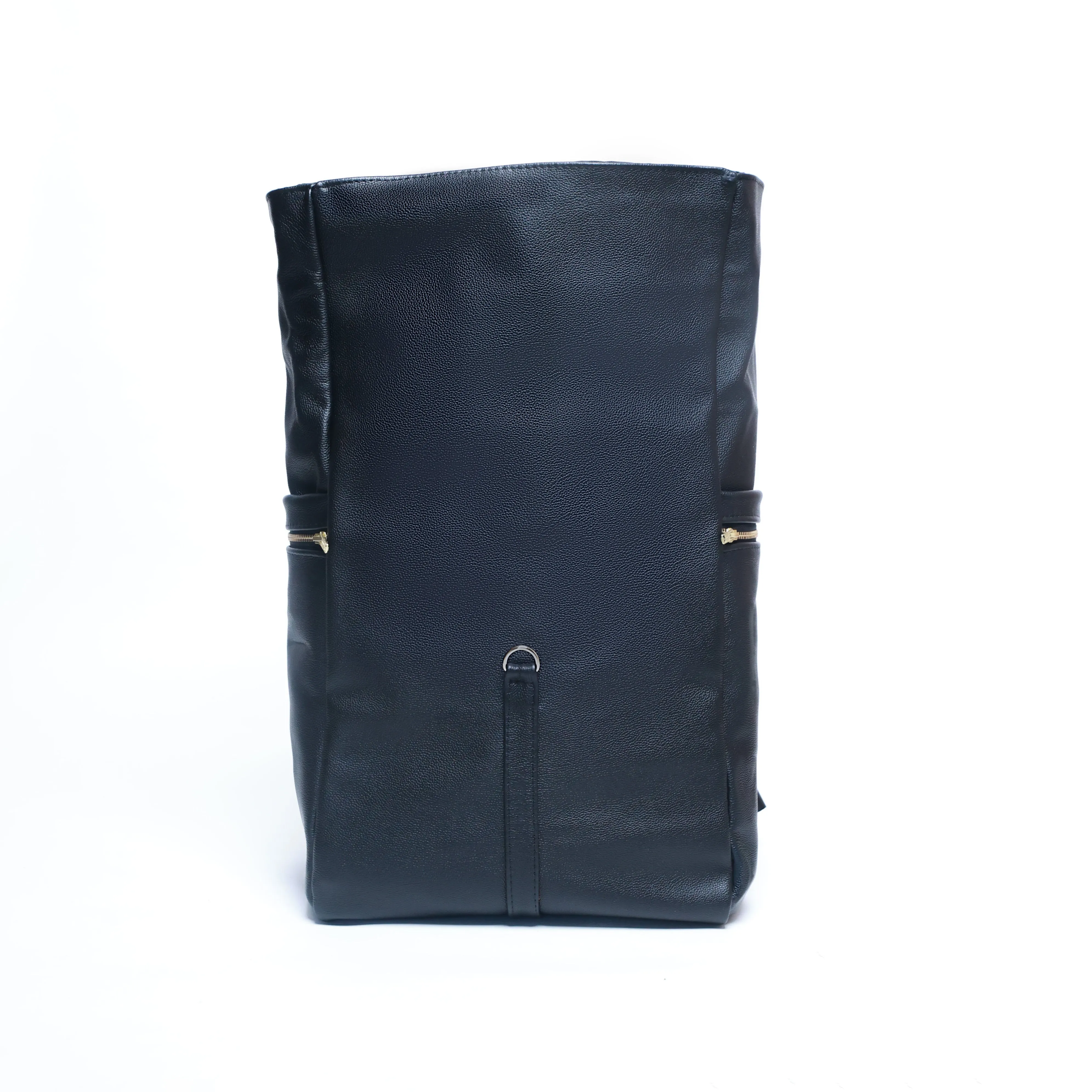 Ruck Croc Backpack - All-Black Leather