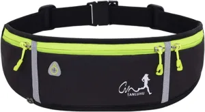 Running Waist Packs Running Bag Belt with Bottle Holder & Reflector for Men & Women Outdoor Walking, Hiking, Fits Maximum 6.5'' Large Smartphones