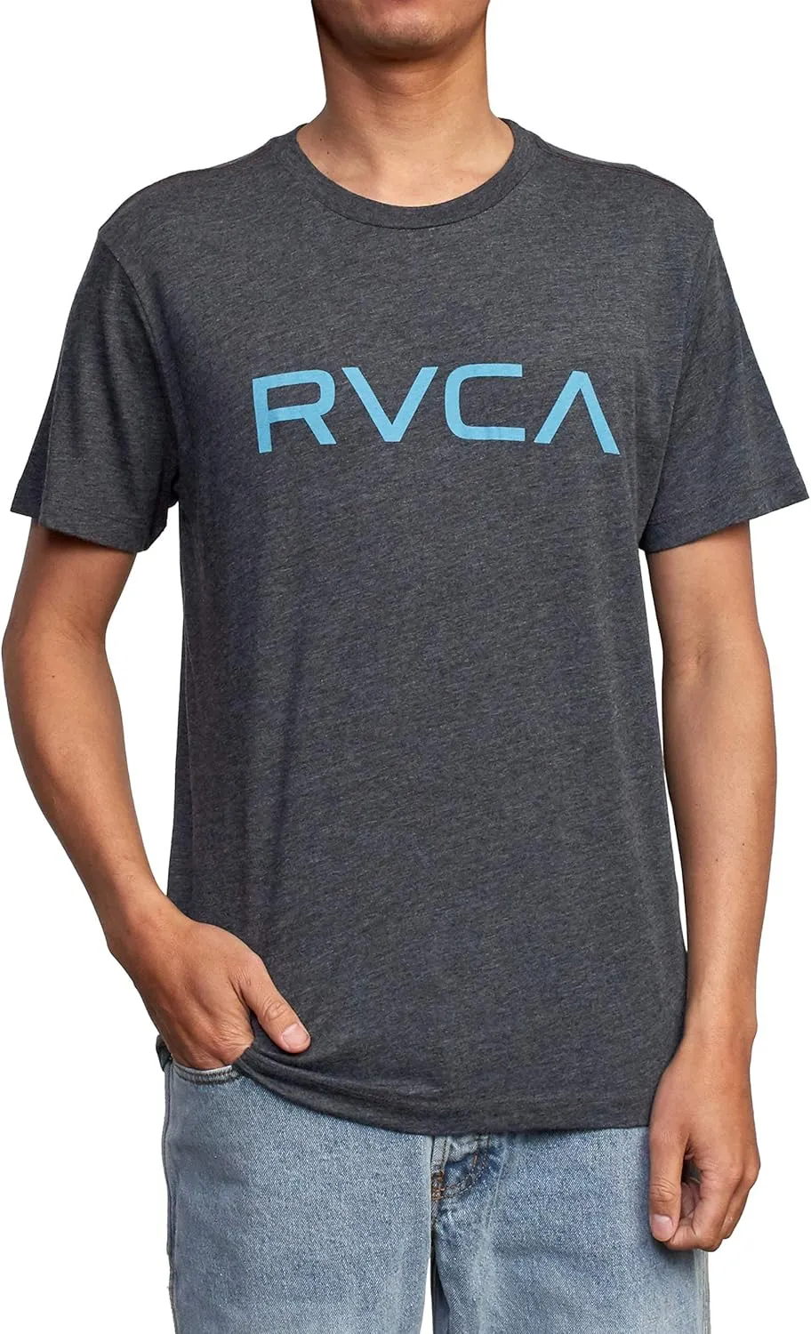RVCA Men's Premium Red Stitch Short Sleeve Graphic Tee Shirt