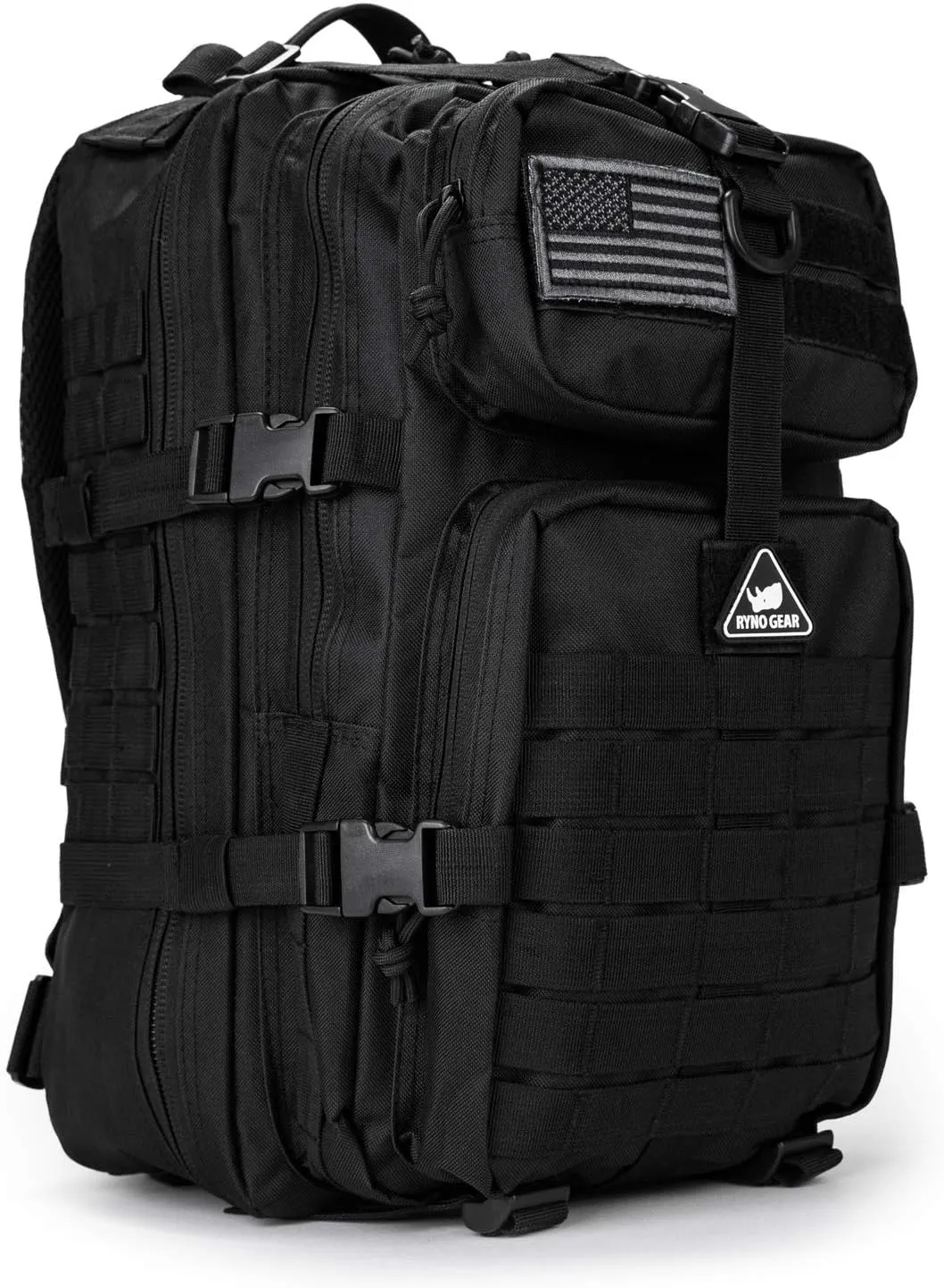 RYNO GEAR Delta Military Tactical Backpack Large Army 3 Day Assault Pack Molle Bag Backpacks