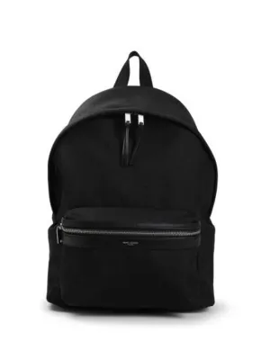 Saint Backpack Laurent Large variety City Black Delivery guarantee Signature