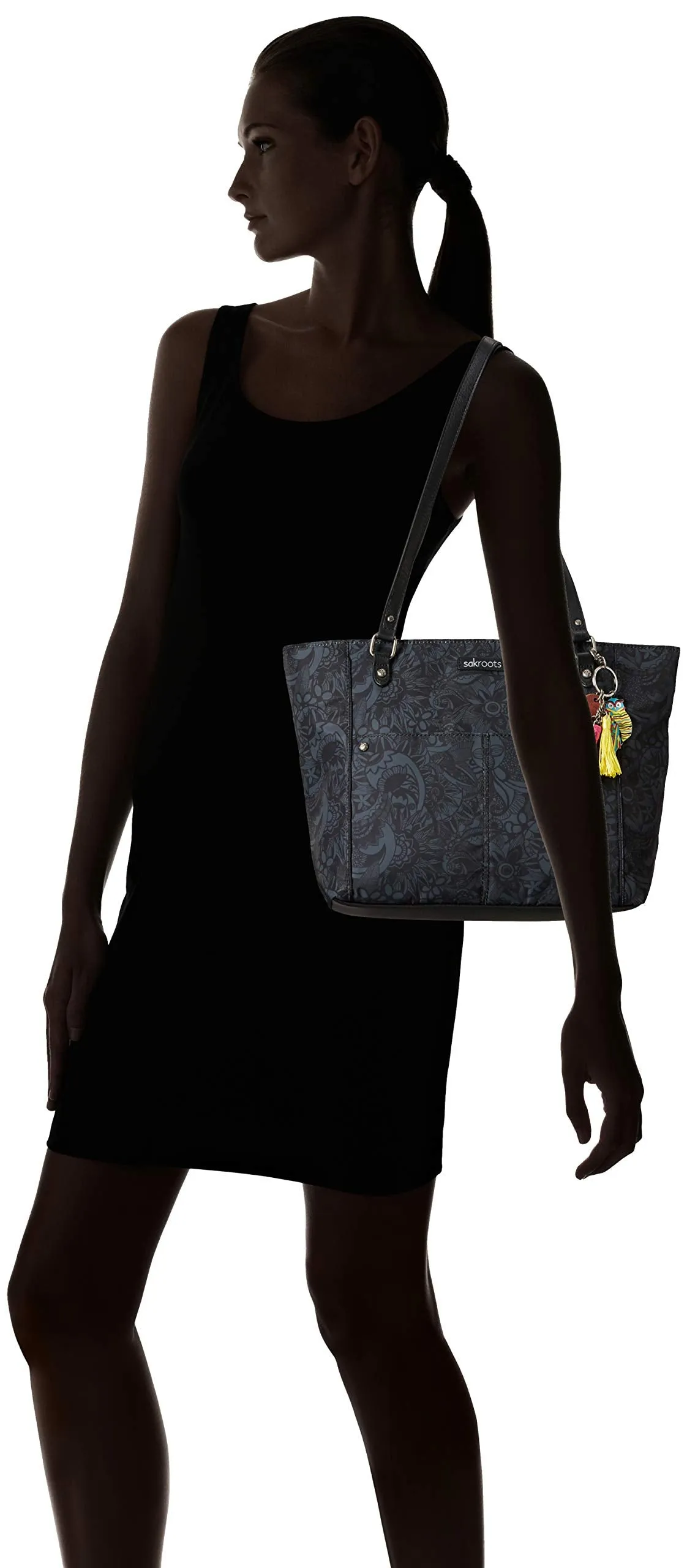 Sakroots womens Women's Metro Tote, Black Spirit Desert, One Size US