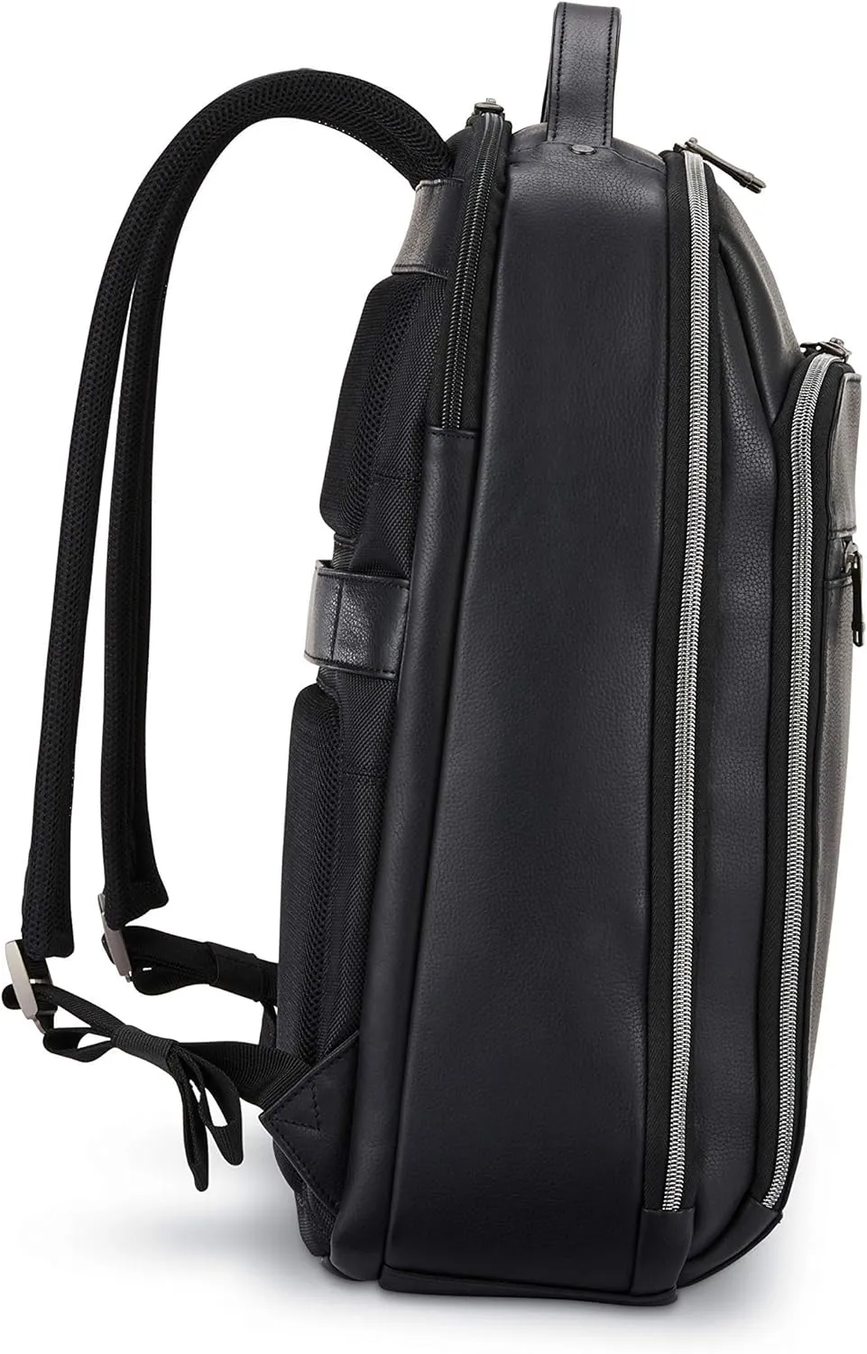 Samsonite Classic Leather Backpack, Black, One Size