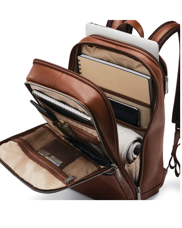 Samsonite Classic Leather backpack Cognac