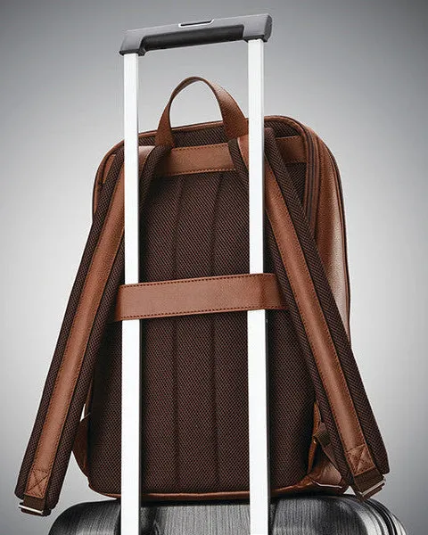 Samsonite Classic Leather backpack Cognac