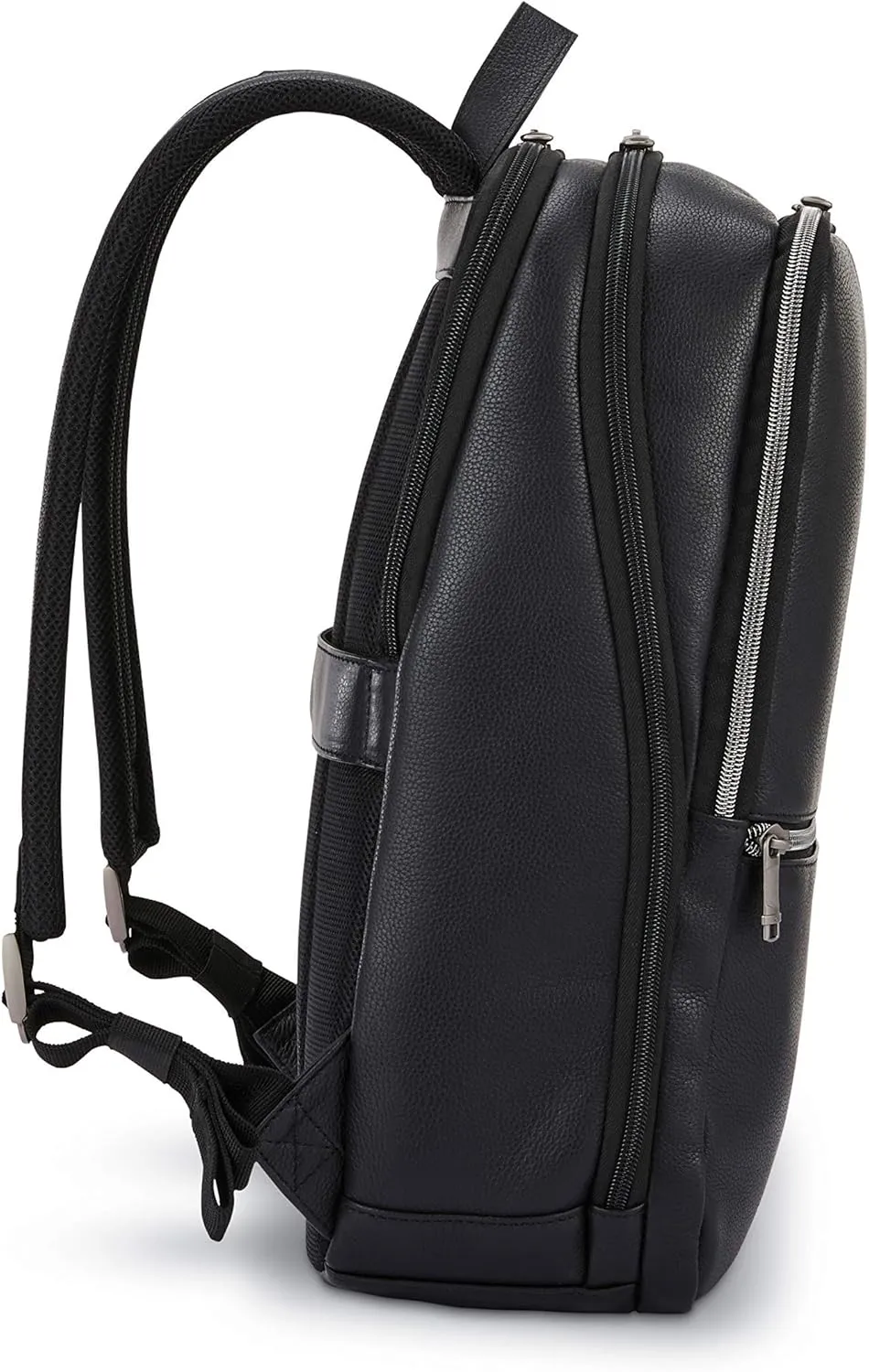 Samsonite Classic Leather Slim Backpack, Black, One Size