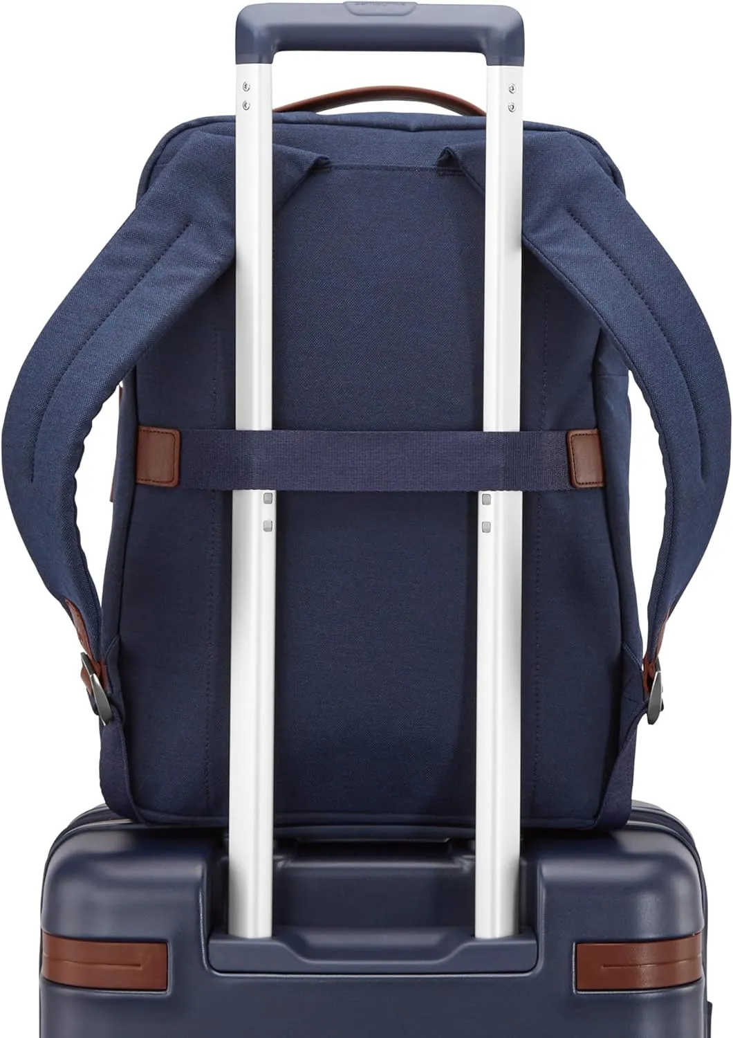 Samsonite Virtuosa Carry-On Travel Backpack with Padded Laptop Sleeve, Navy