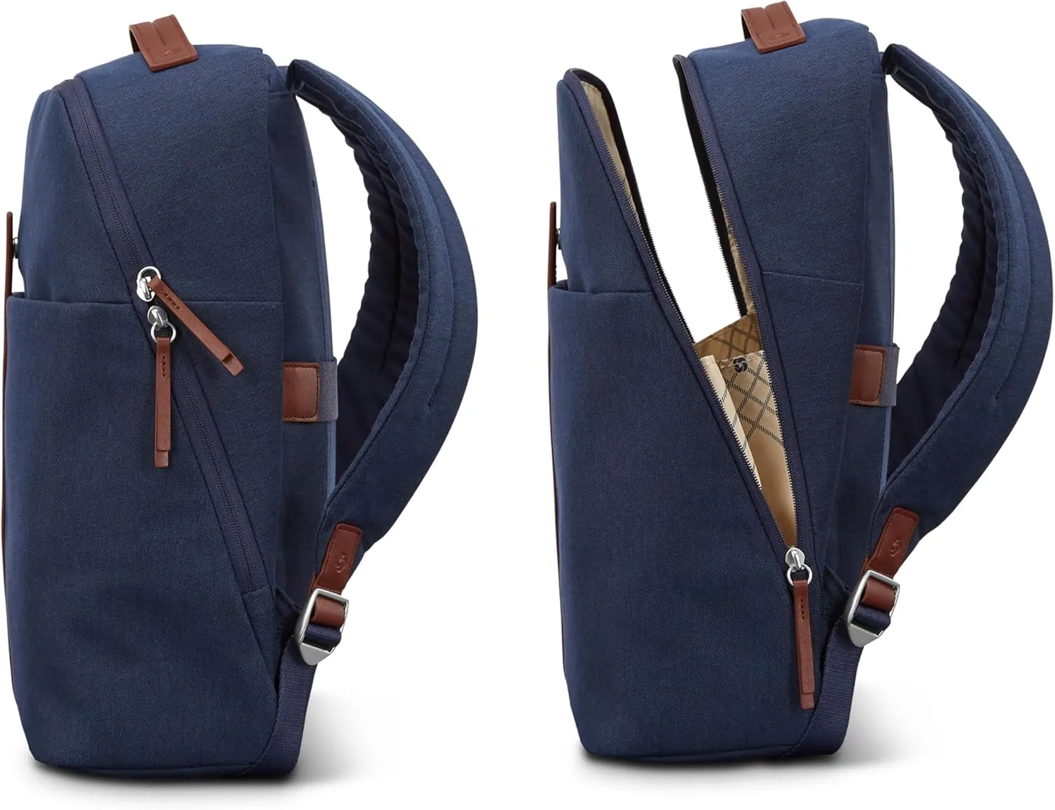 Samsonite Virtuosa Carry-On Travel Backpack with Padded Laptop Sleeve, Navy