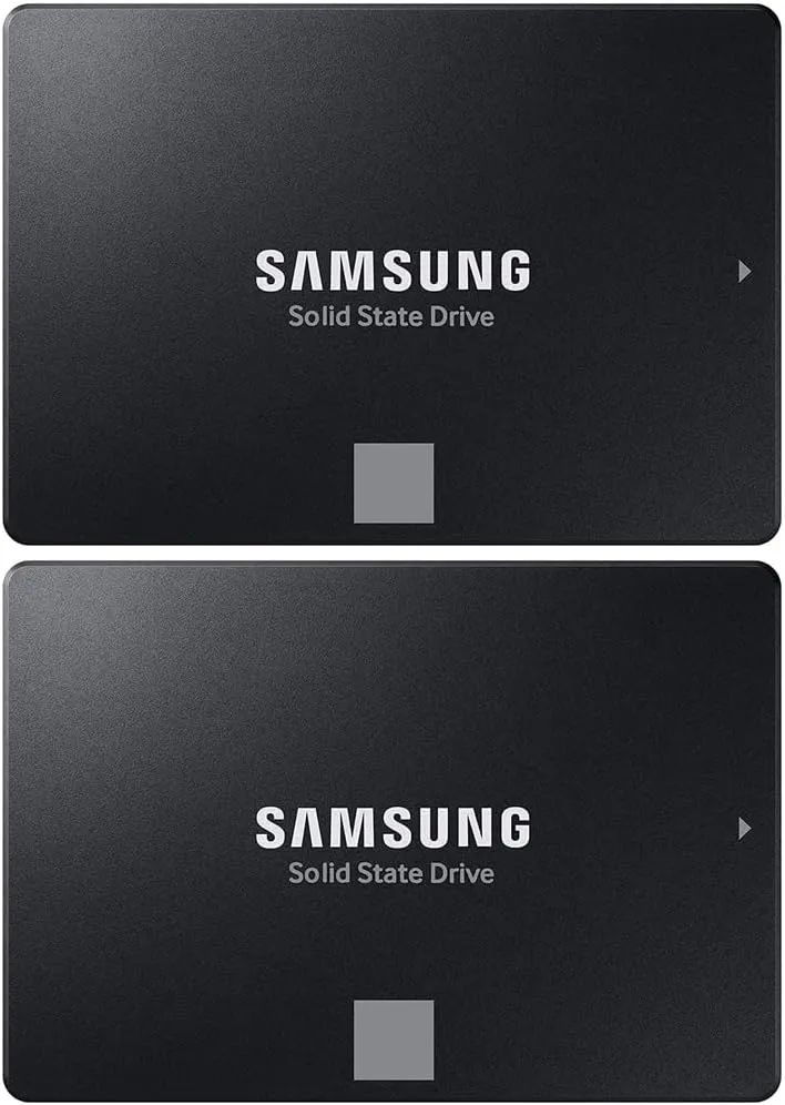 Samsung MZ-77E2T0B/AM 870 EVO SATA 2.5-inch SSD, 2TB (2-Pack)