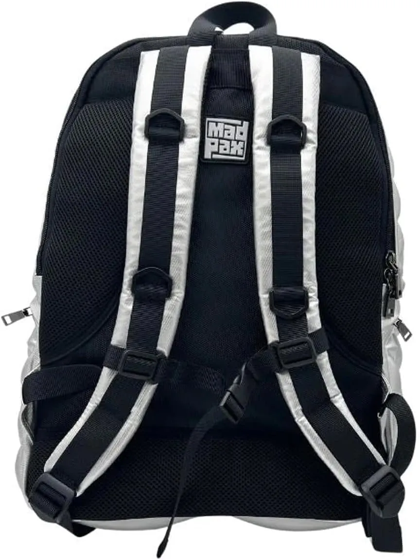 Scale Hi-Ho Silver Premium Lightweight 15" Laptop functional Durable Stylish Backpack Carry On Unisex Casual Travel Commuter Bag for Men & Women
