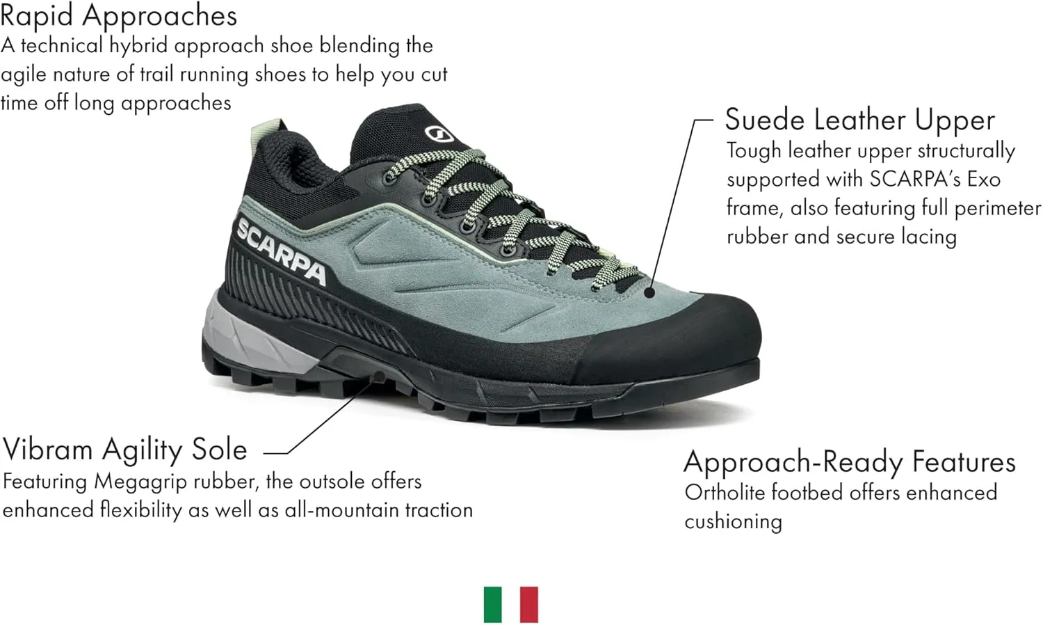 SCARPA Women's Rapid XT Leather Hiking & Approach Shoes