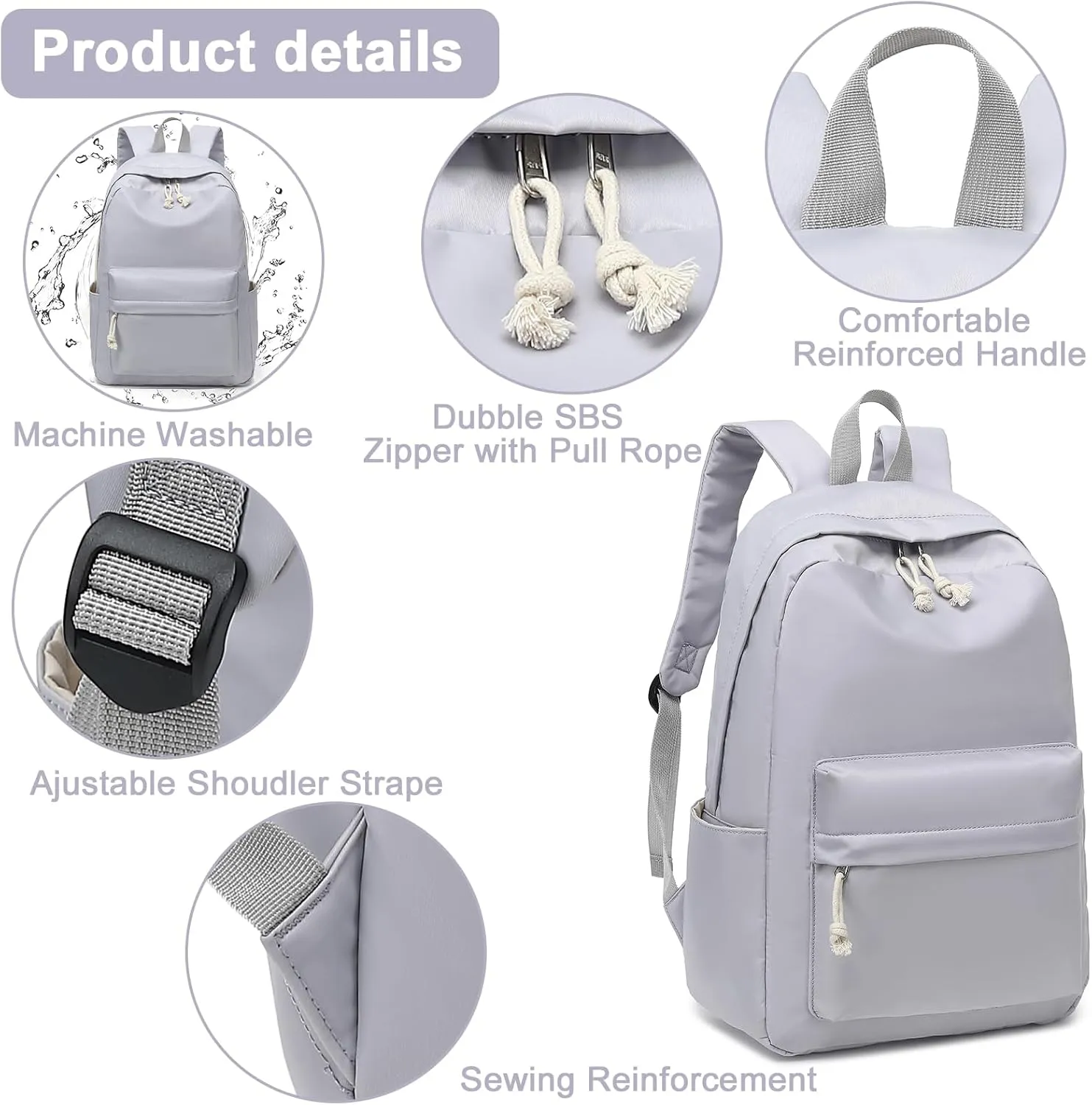 School Backpack for Teen Girls Women Laptop Backpack College Bookbags Middle School Travel Work Commuter Back Pack