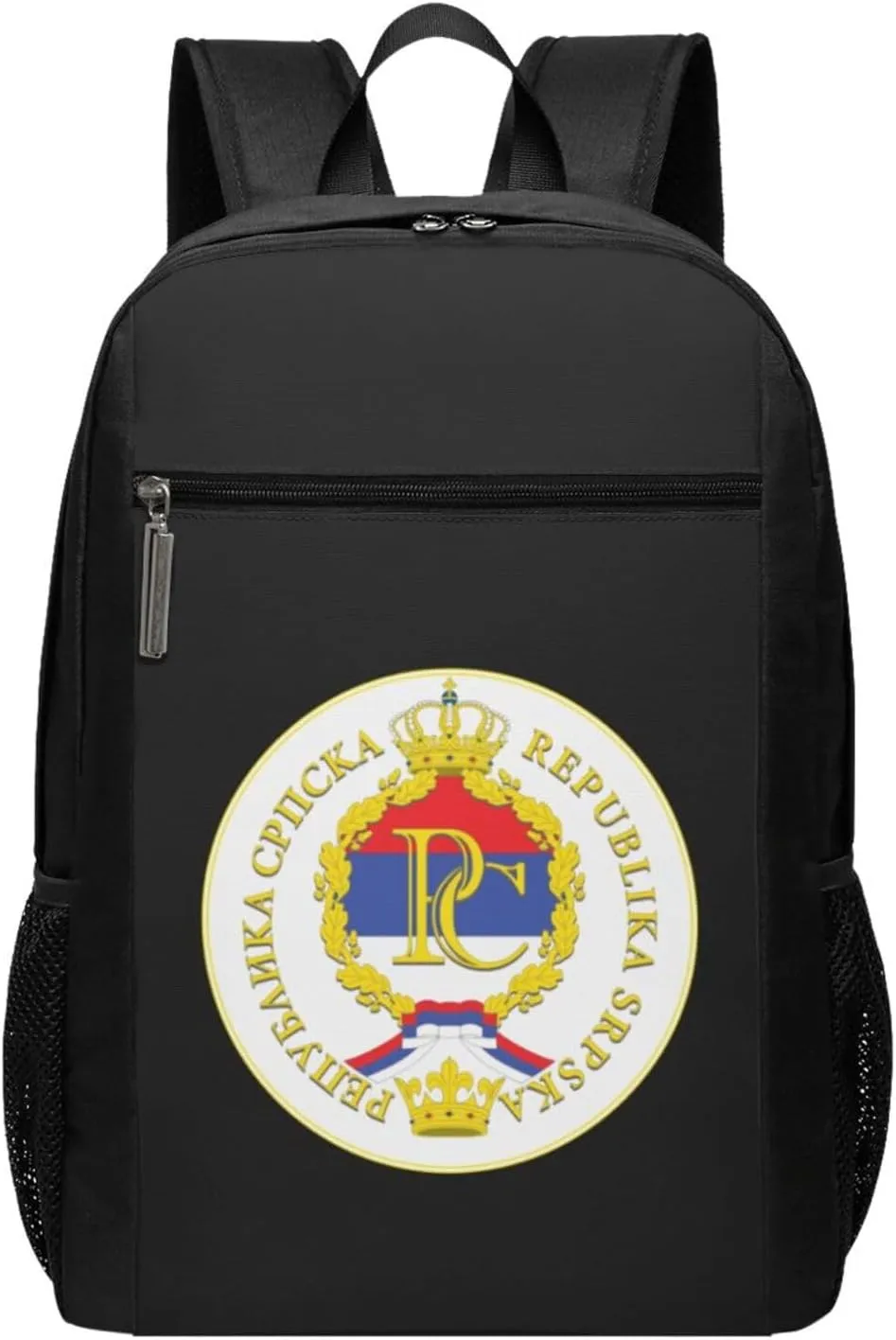 Seal of The Republika Srpska Travel Laptop Backpack, Business Anti Theft Slim Sturdy Laptops Backpacks, College Computer Bag Gift for Men & Women Fits 17 Inch Notebook,Black