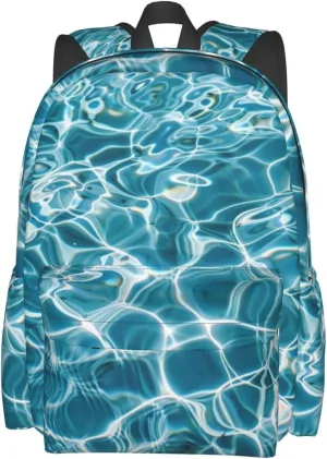 Seawater Backpack Bookbag Waterproof Backpacks for Women Men Travel Backpack Laptop Backpacks Daypack Shoulder Bag