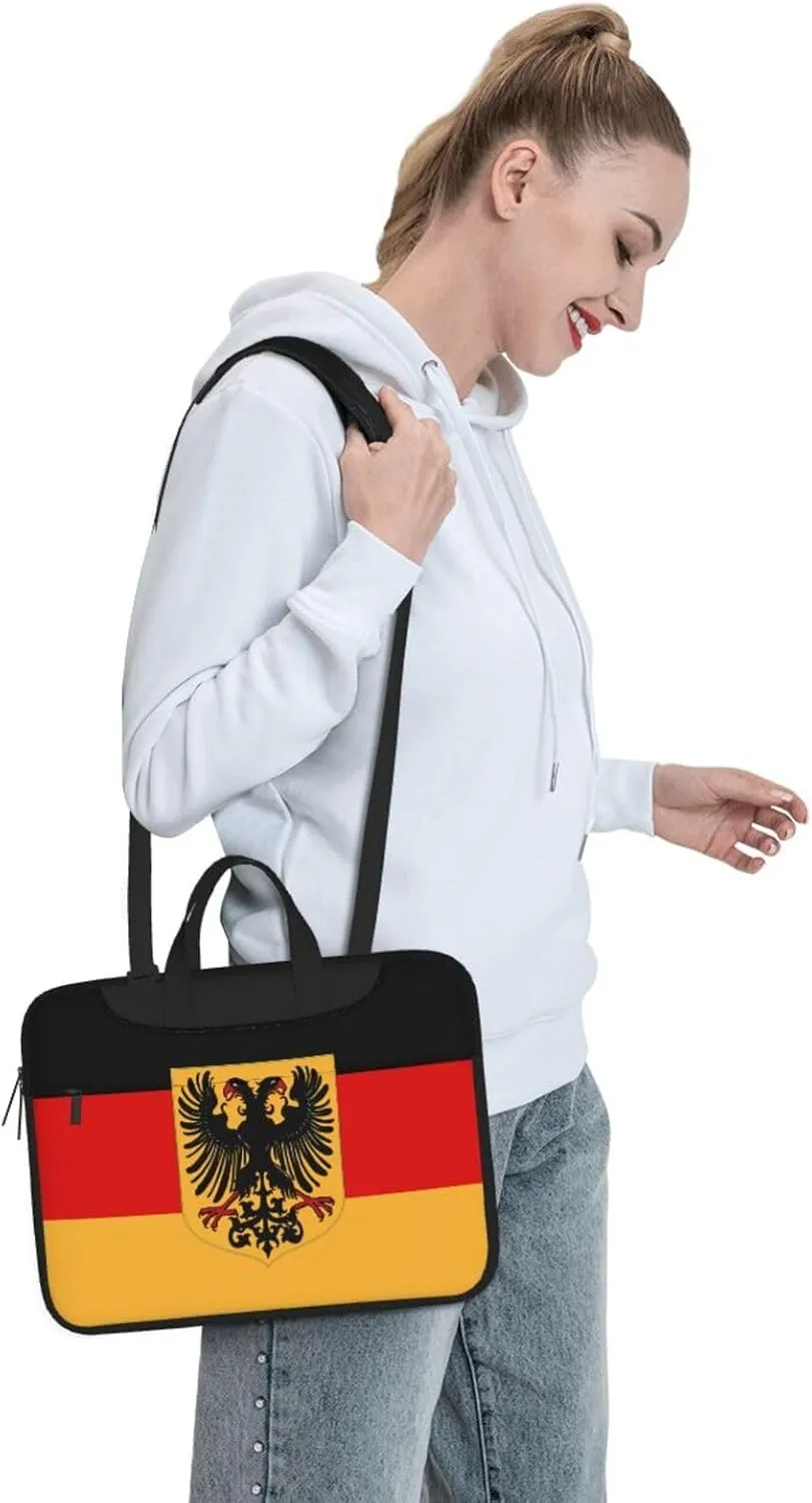 Serbian flag Laptop Bag, 15.6 inch Laptop Case Shoulder Messenger Bag Briefcase Computer Bag for Men Women