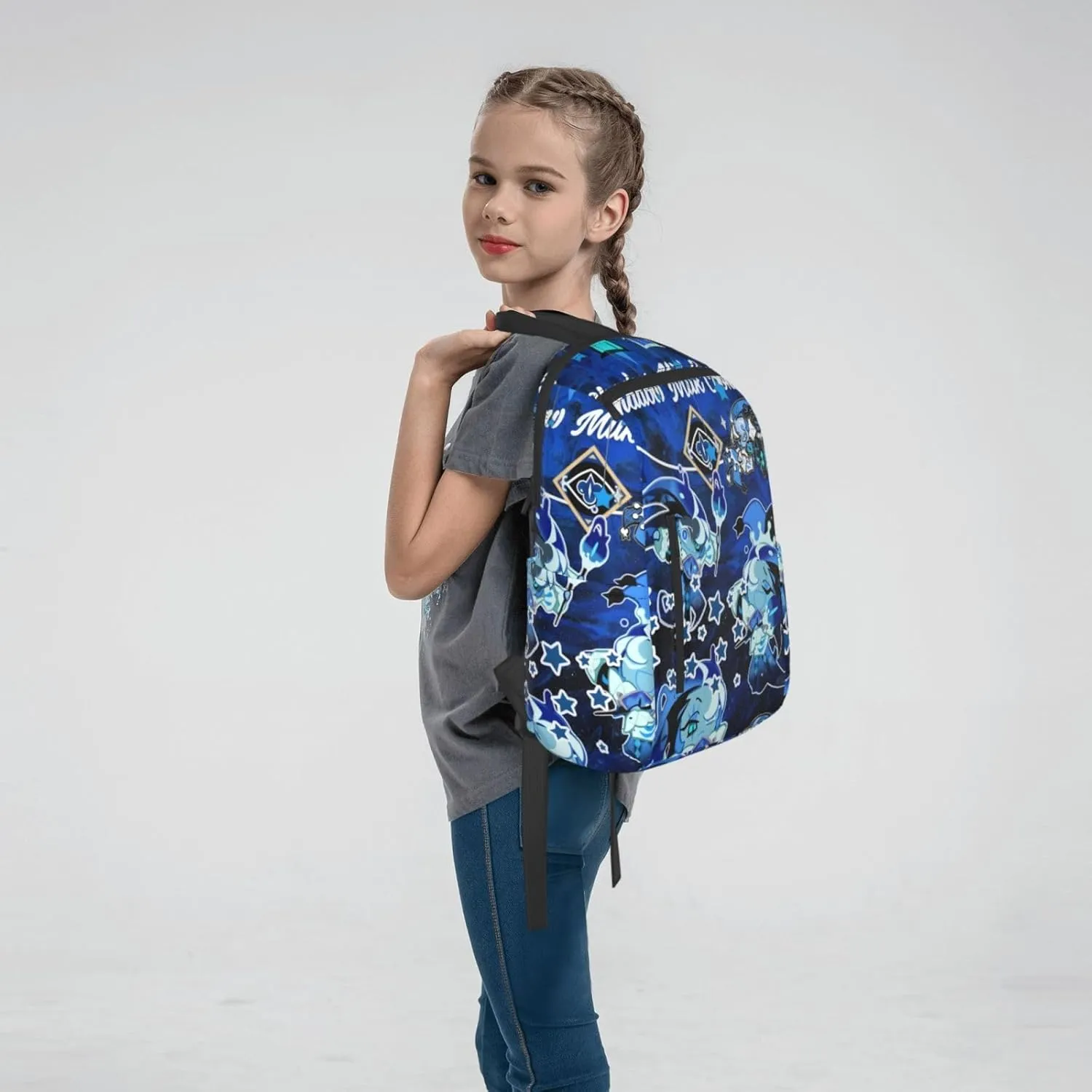Shadow Milk Cookie Fashionable Casual Backpacks, Travel Bags For Boys And Girls(17ï¼‰